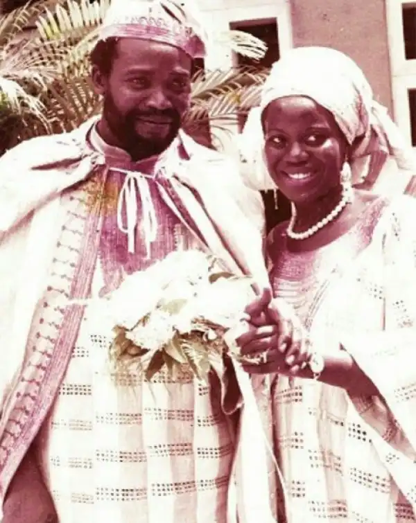 Sweet! Throwback photo of Olu Jacobs and Joke Silva
